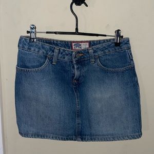 vintage old navy denim mini skirt
